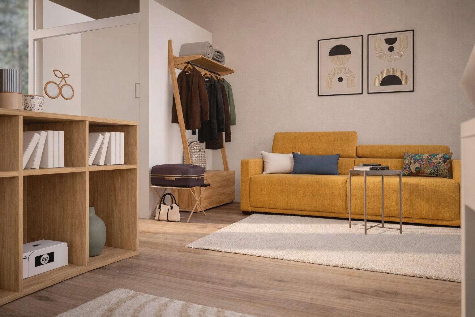 Variante de mobilier pour le studio