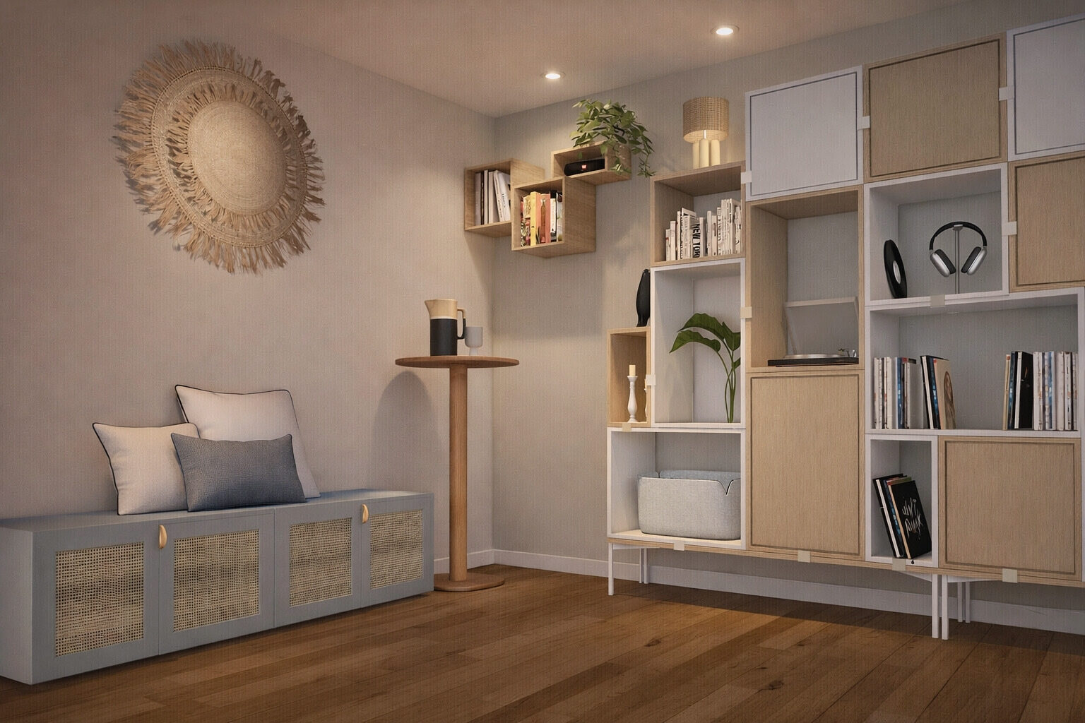 Meuble télévision et banquette sur mesure
